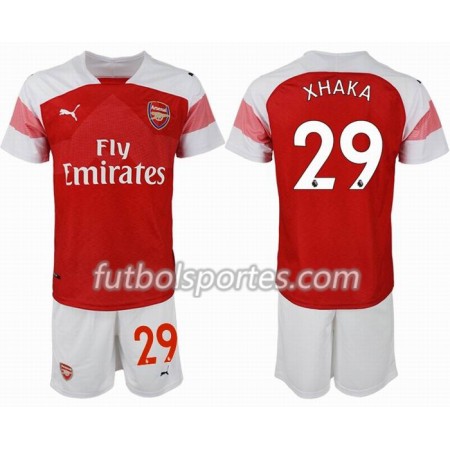Camisetas Arsenal XHAKA 29 Niño Primera Equipacion 2018/2019